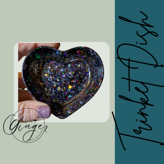 Night Sky Heart Trinket Dish