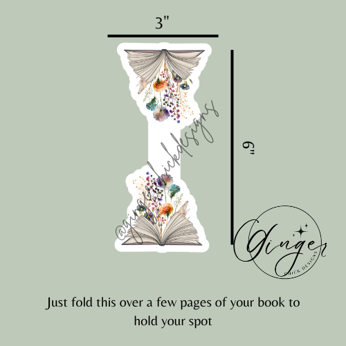 Wild Flowers Book Magnetic Bookmark