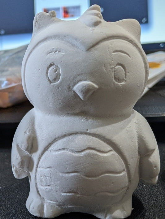 Mini Ceramic Figurine Paint Kit – Owl