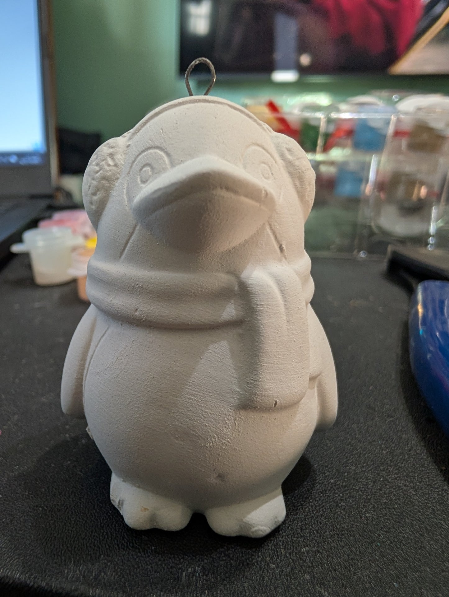 Plaster Ornament Paint Kit – 3D Penguin