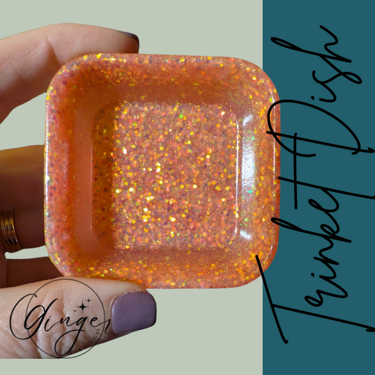 Peaches Square Trinket Dish