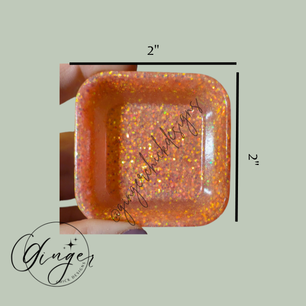 Peaches Square Trinket Dish
