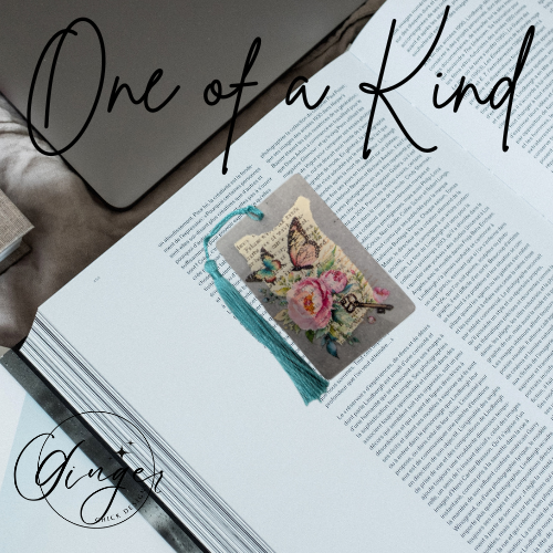 Pink Butterflies Dictionary Acrylic Bookmark