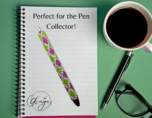 Pink and Green Diamond Art Ink Joy Gel Pen