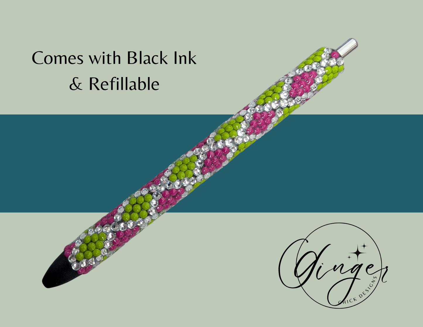 Pink and Green Diamond Art Ink Joy Gel Pen