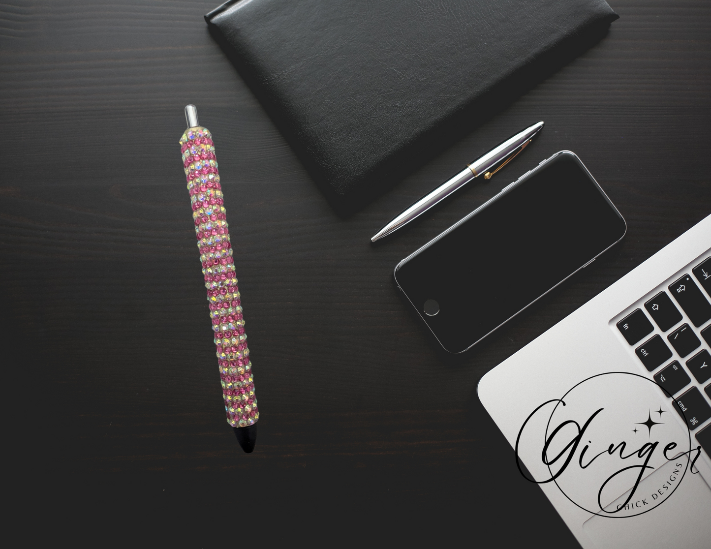 Pink and White Diamond Art Ink Joy Gel Pen