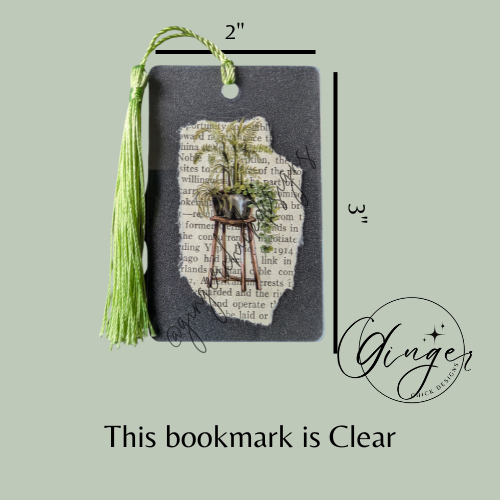 Plant Stand Dictionary Acrylic Bookmark