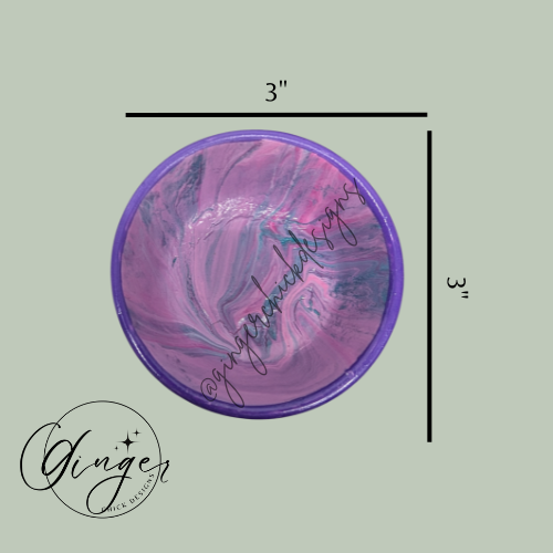 Princess Paint Pour Trinket Dish
