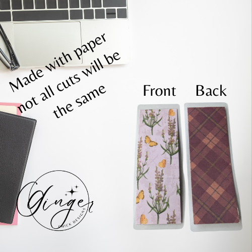 Purple Lavendar Laminated Bookmark