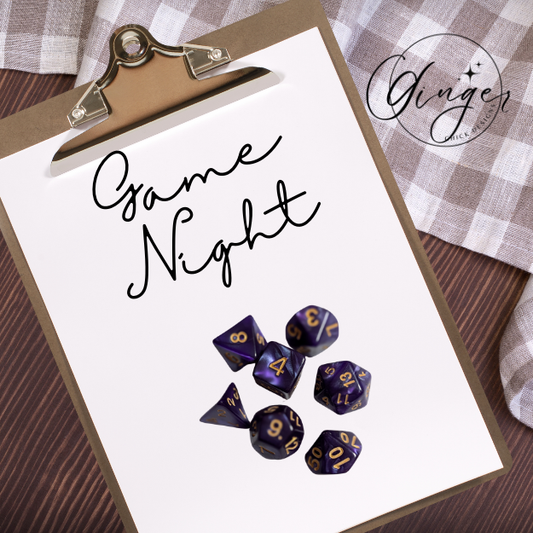 Purple Pearl Dice Set