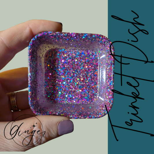 Purple Passion Square Trinket Dish