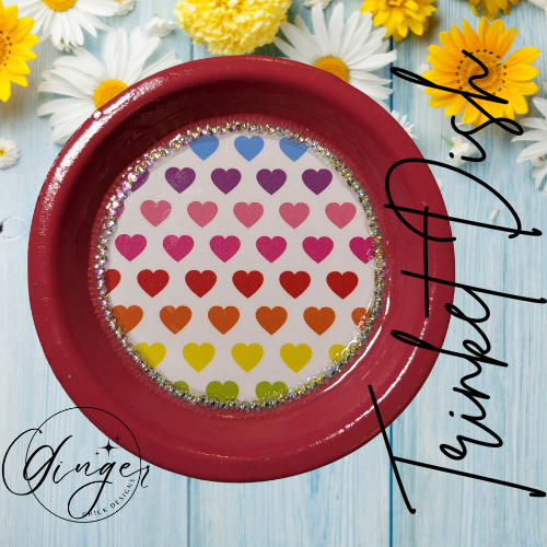 Rainbow Hearts Trinket Dish