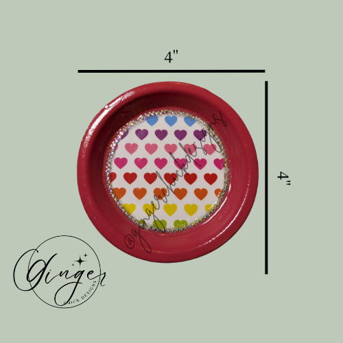Rainbow Hearts Trinket Dish