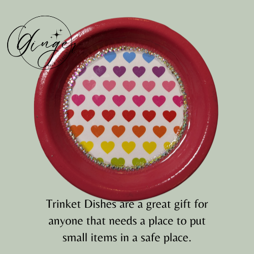 Rainbow Hearts Trinket Dish