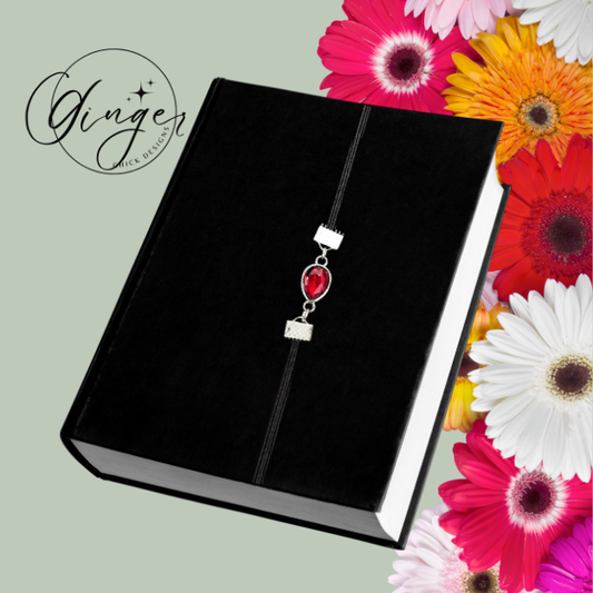 Red Ruby Elastic Bookmark