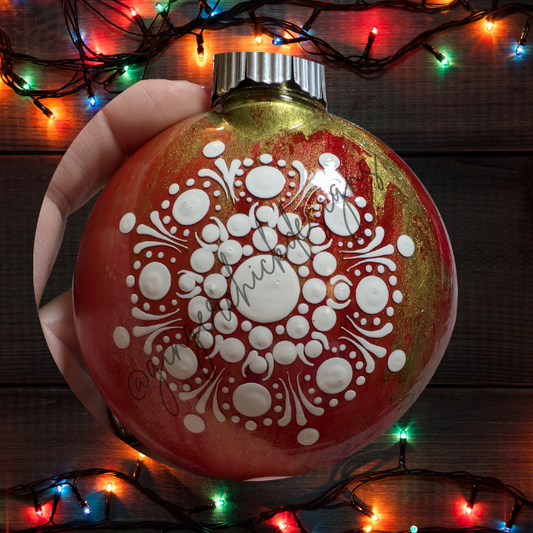 Mandala Art Round Disc Ornament – One of a Kind