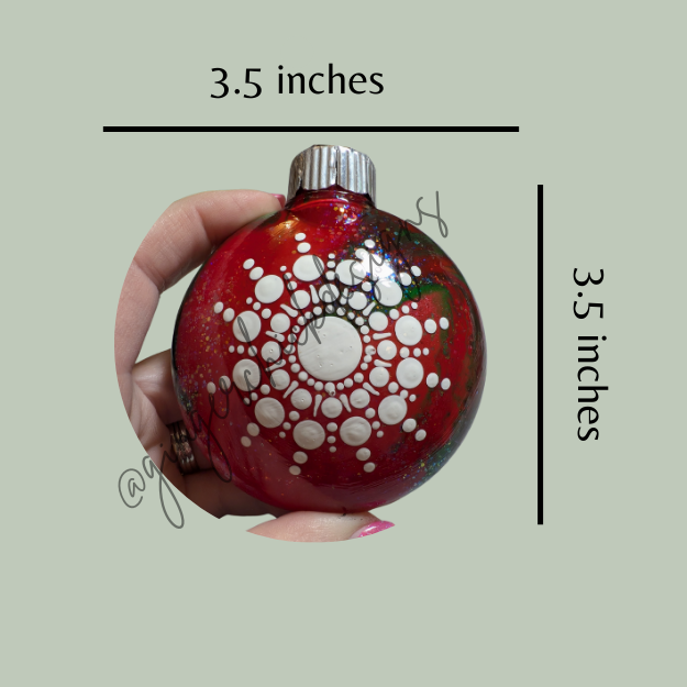 Mandala Art Round Disc Ornament – One of a Kind