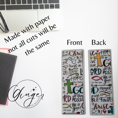 Religious Words Laminated Bookmark