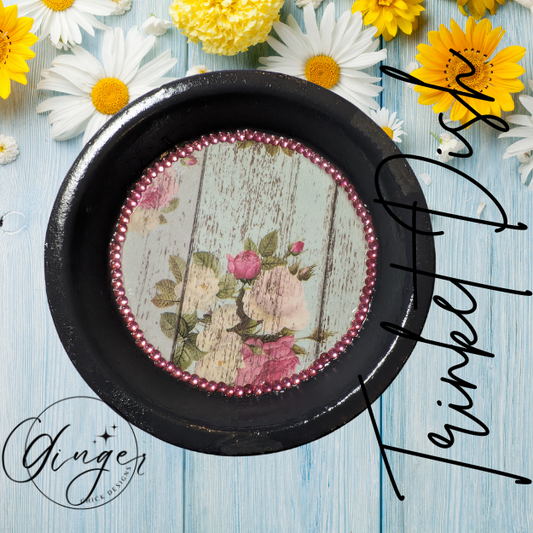 Rustic Rose Trinket Dish