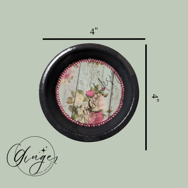 Rustic Rose Trinket Dish