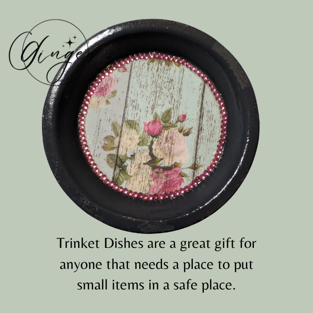 Rustic Rose Trinket Dish