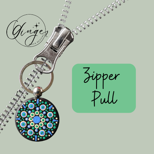 Sea Queen Mandala Dot Keychain