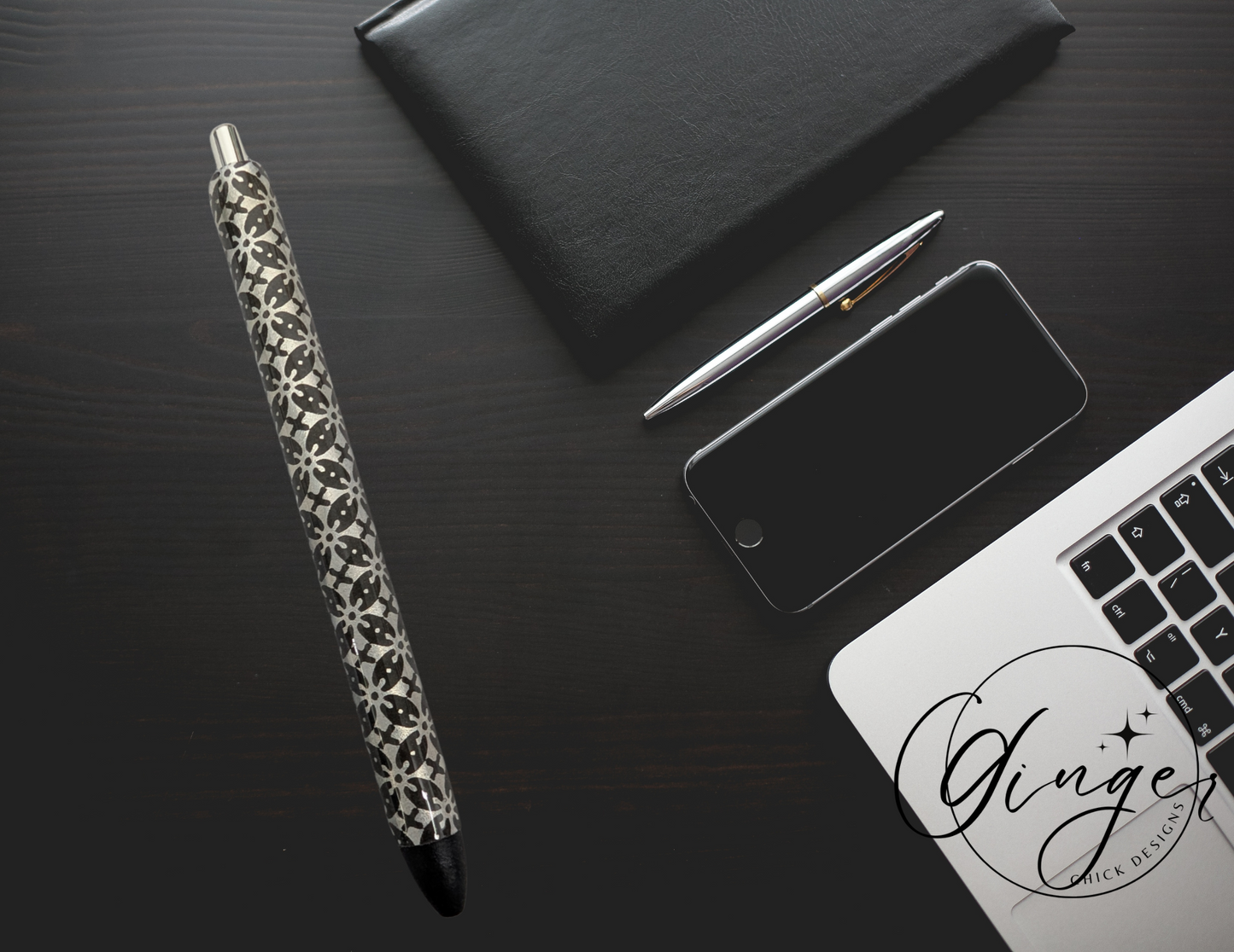 Silver Flowers Joy Gel Pen