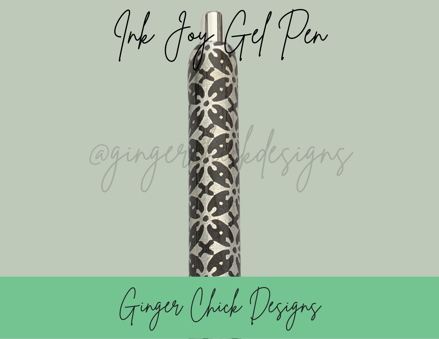 Silver Flowers Joy Gel Pen