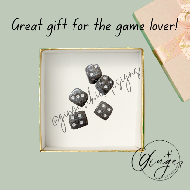 Silver Small Dice Set
