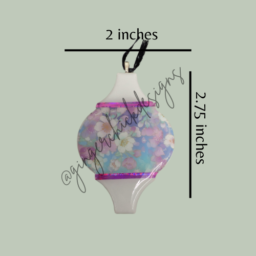 Fields of Lavendar Ceramic Tile Ornament