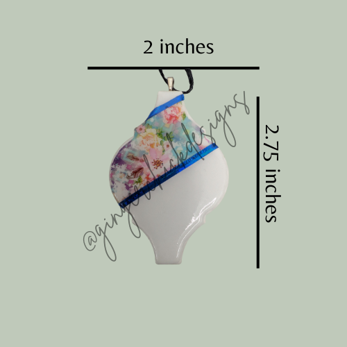 Spring Flowers Ceramic Tile Ornament