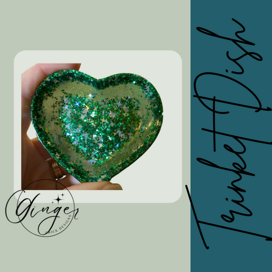 St Pattys Heart Trinket Dish