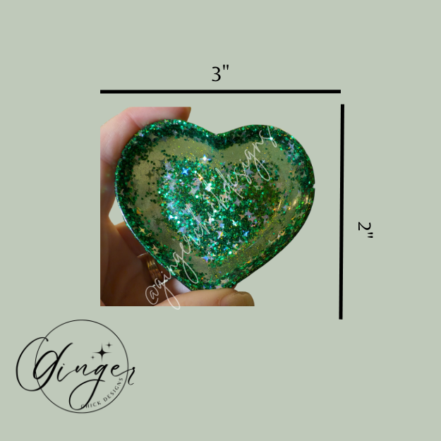 St Pattys Heart Trinket Dish