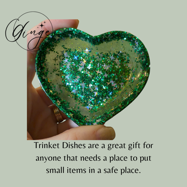 St Pattys Heart Trinket Dish