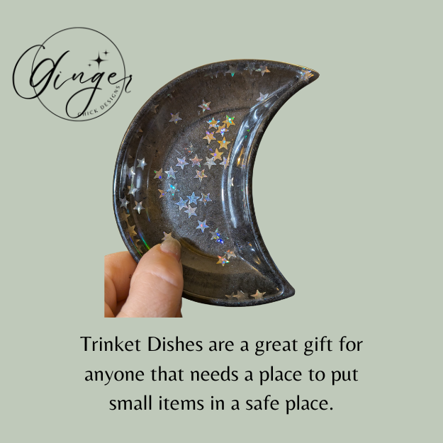Stary Night Moon Trinket Dish