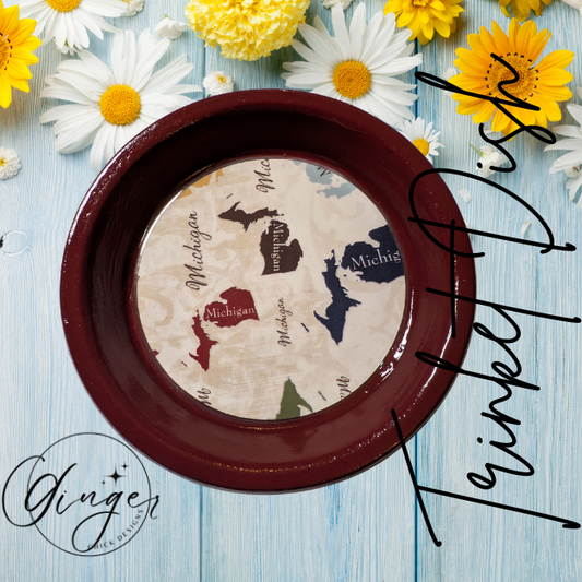 State of Michigan Trinket Dish