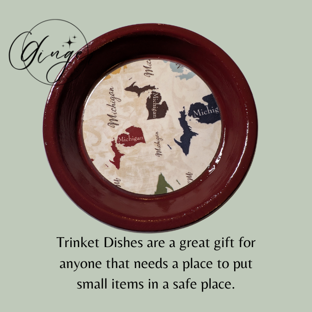 State of Michigan Trinket Dish