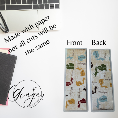 State of Michigan Laminated Bookmark