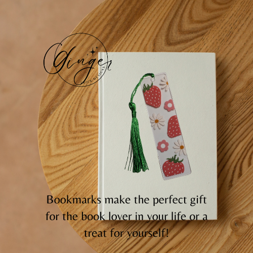 Strawberries Acrylic Bookmarks