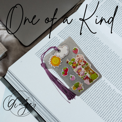 Strawberry Friends Dictionary Acrylic Bookmark