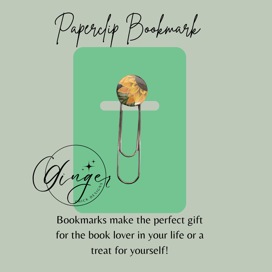 Sunflower 3-Inch Paperclip Bookmark