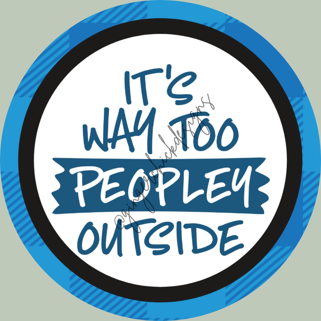 Too Peopley 3-Inch Paperclip Bookmark