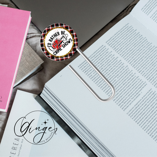 True Crime 3-Inch Paperclip Bookmark