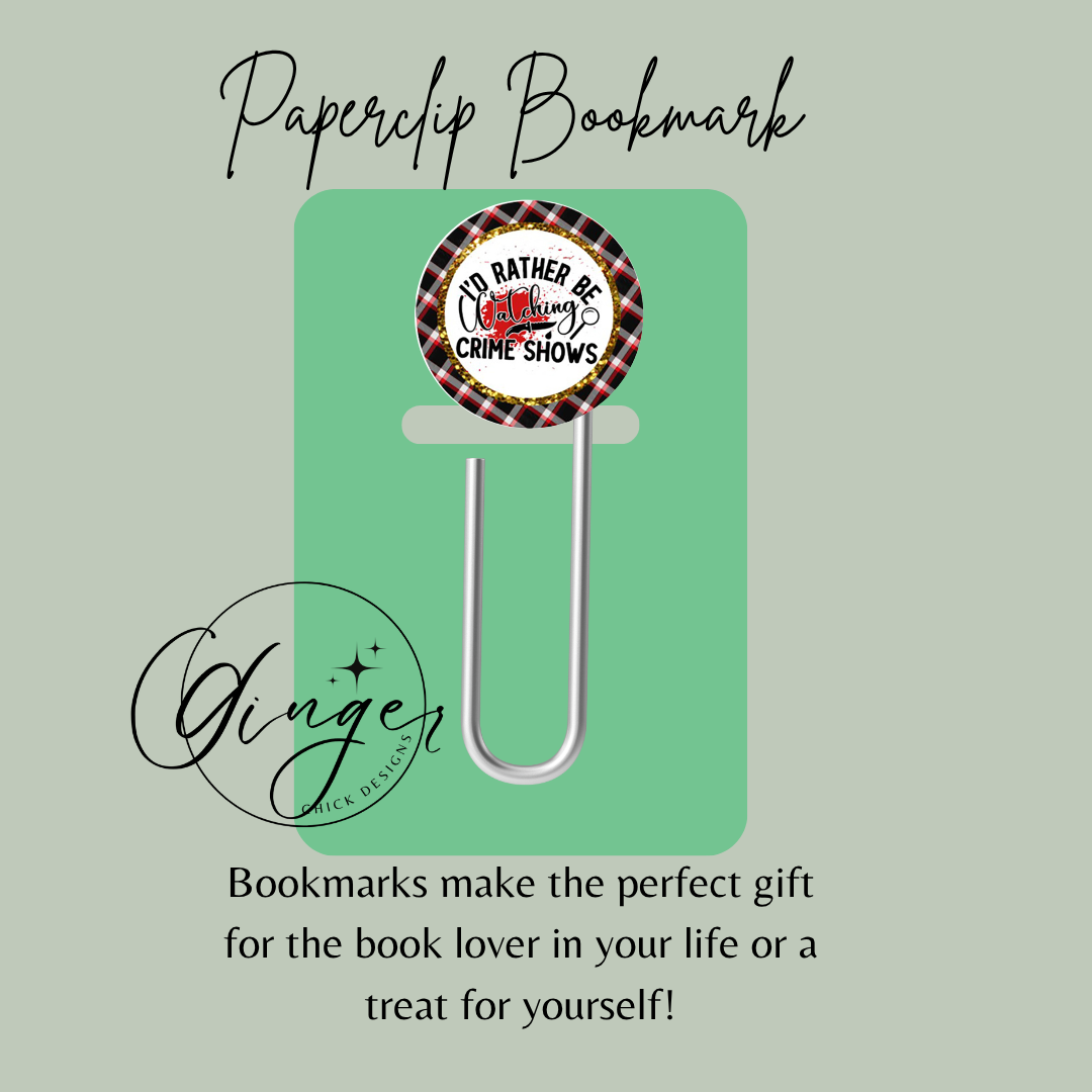 True Crime 3-Inch Paperclip Bookmark