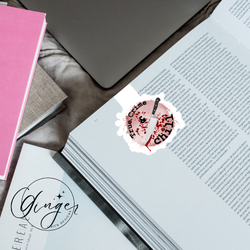 True Crime & Chill Magnetic Bookmark
