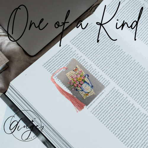 Tulip Watering Can Dictionary Acrylic Bookmark