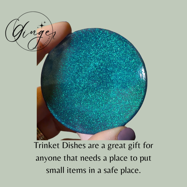 Turquoise Color Shift Mini Trinket Dish