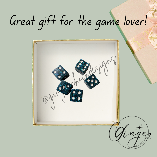 Turquise Small Dice Set