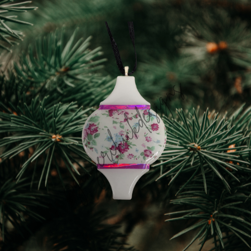 Violet Ceramic Tile Ornament