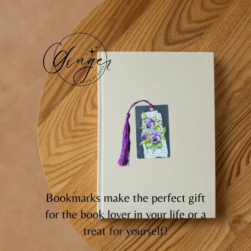 Violets Dictionary Acrylic Bookmark